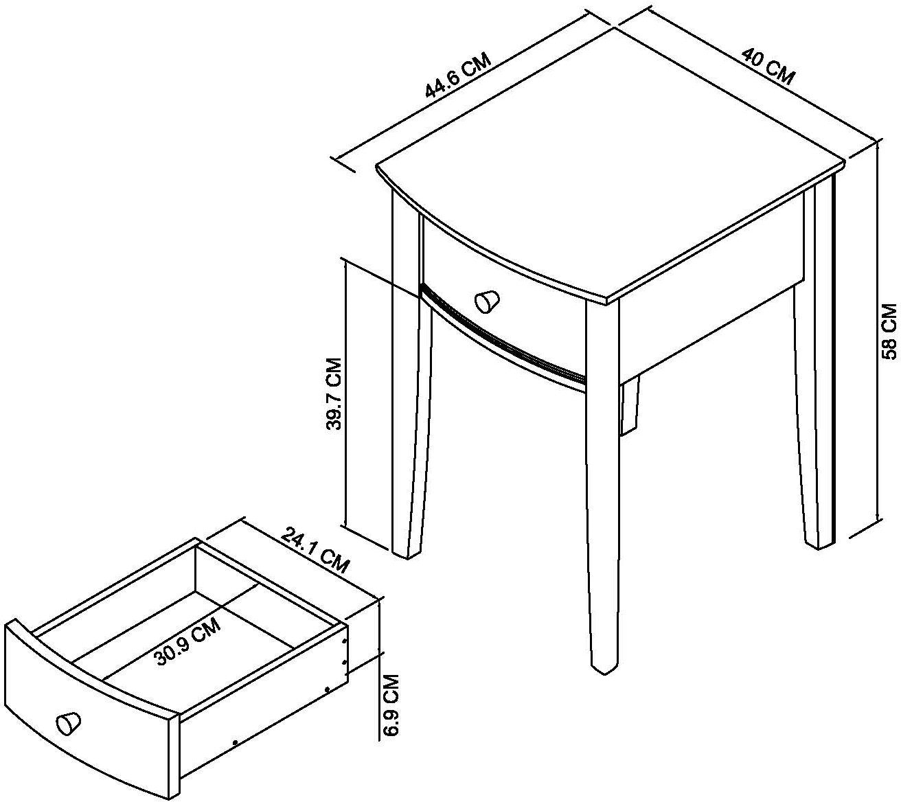 GUIA 1 DRAWER NIGHTSTAND