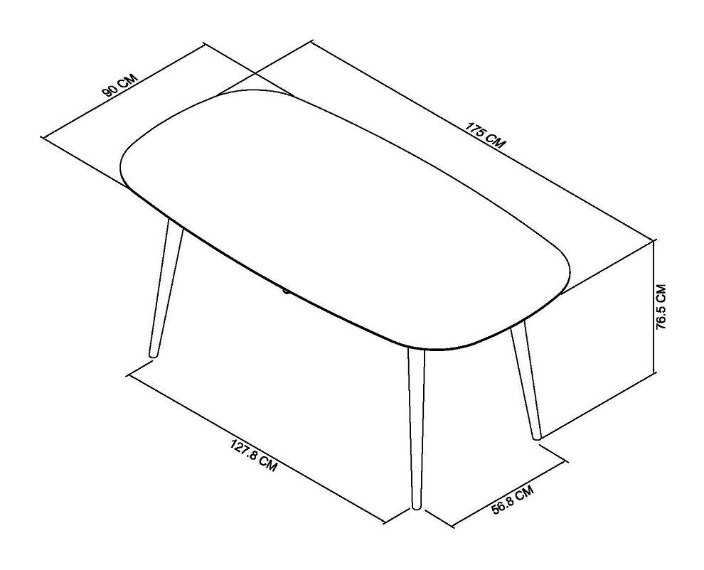 ODENSE 6 SEATER DINING TABLE