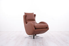 LENNY LEATHER SWIVEL CHAIR