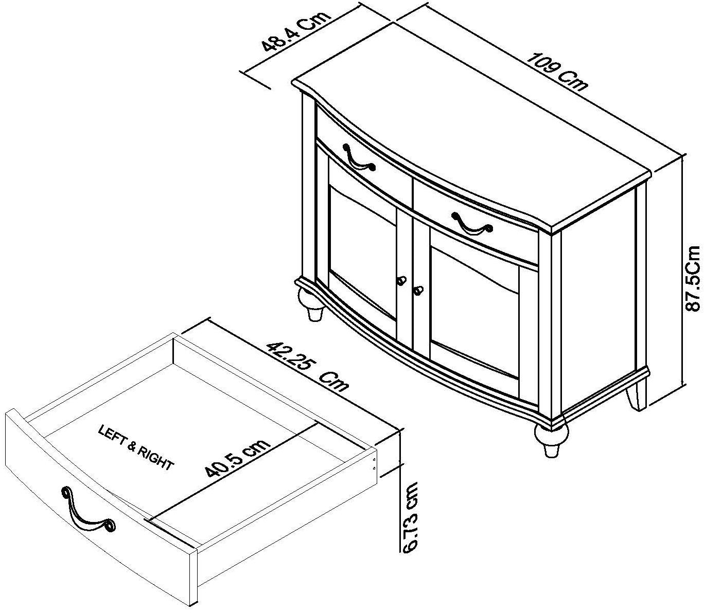 PHUKET NARROW SIDEBOARD