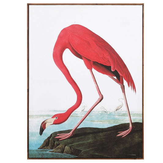 PINK FLAMINGO FRAMED PICTURE