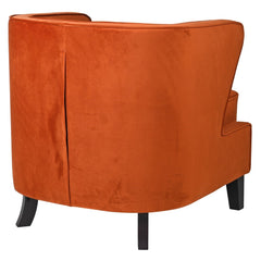 BALI ORANGE WINGED CHAIR