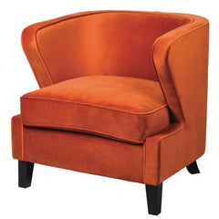 BALI ORANGE WINGED CHAIR