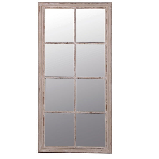 COACH LARGE TAUPE WINDOW PANE MIRROR