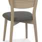 ODENSE VENEER BACK CHAIR - COLD STEEL FABRIC