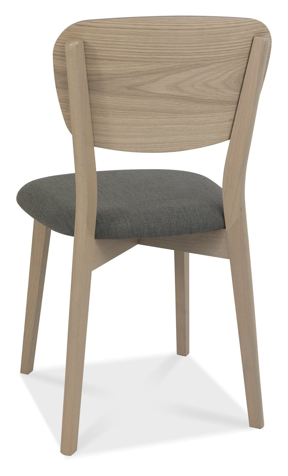 ODENSE VENEER BACK CHAIR - COLD STEEL FABRIC