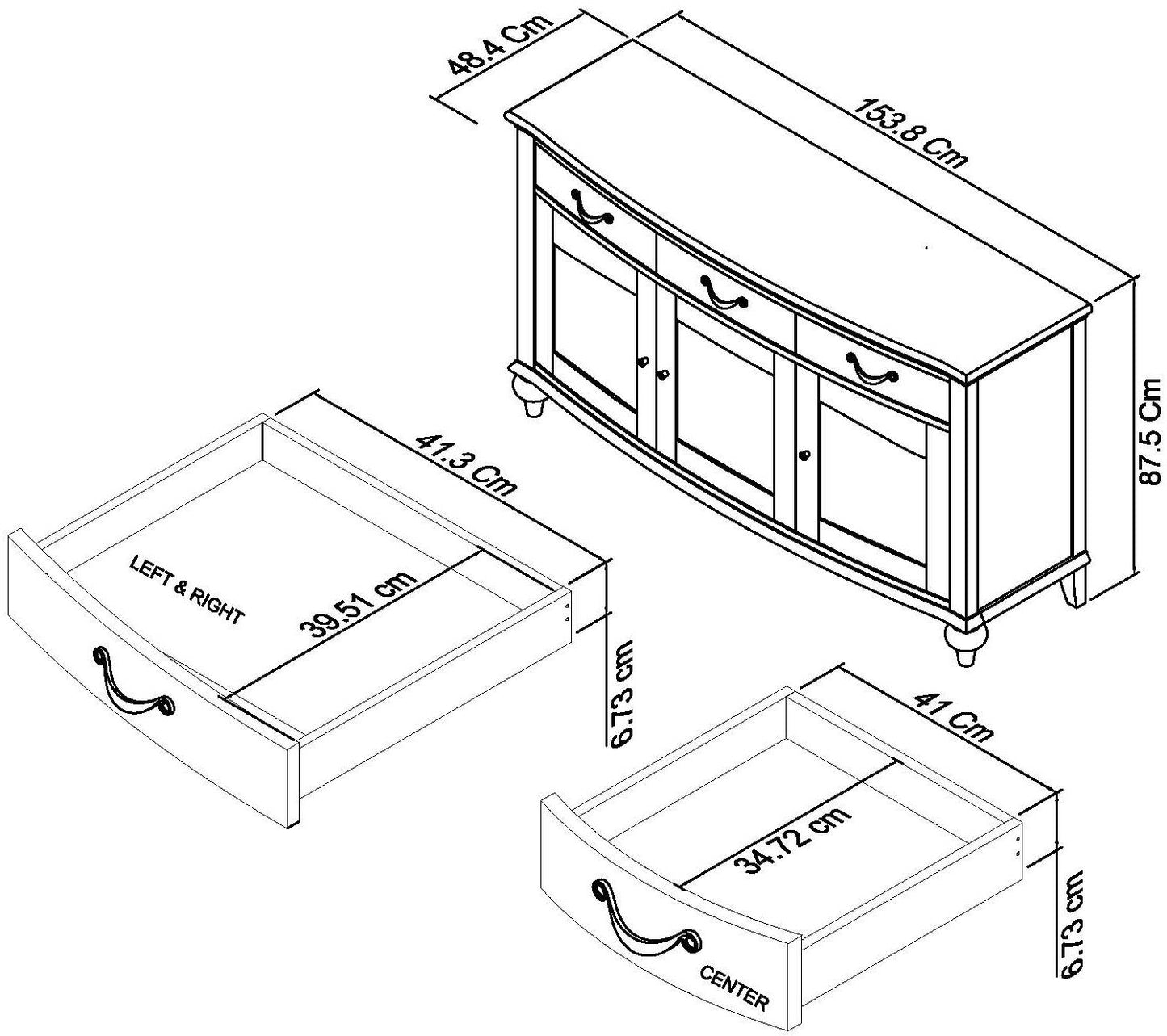 PHUKET WIDE SIDEBOARD