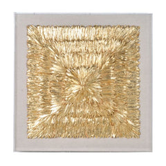 FEATHER  GOLD FRAMED WALL ART